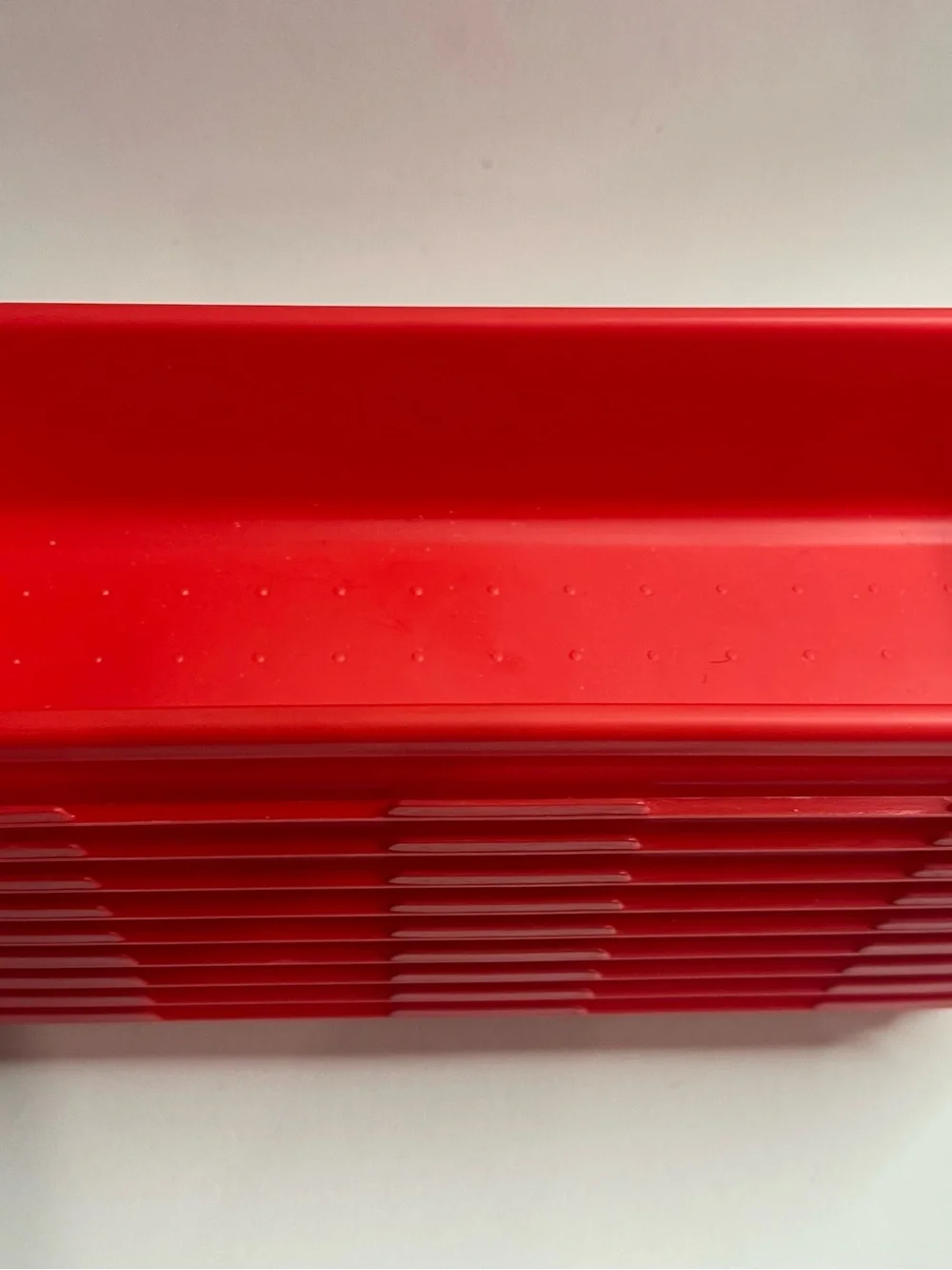 Source Unknown Red Stackable Plastic Organizers - Set of Nesting Bins